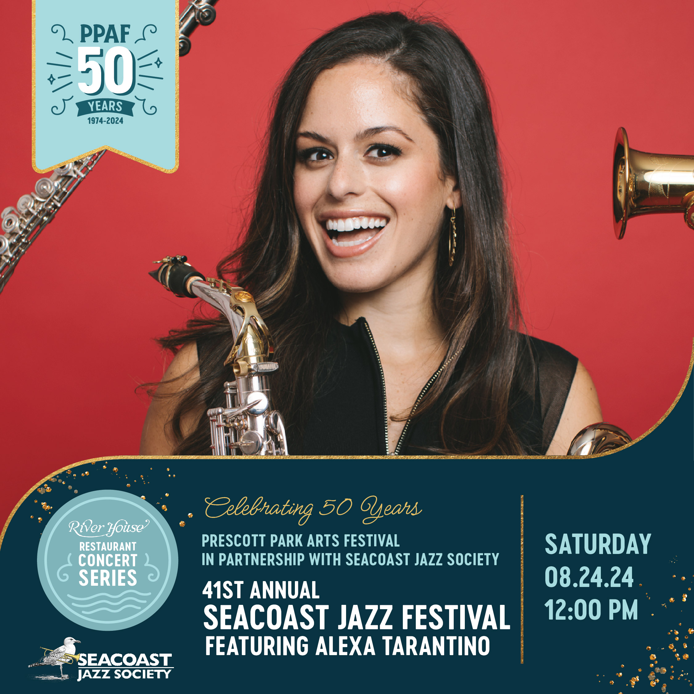 41st Annual Seacoast Jazz Festival featuring Alexa Tarantino - Prescott  Park Arts Festival